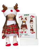 Load image into Gallery viewer, Christmas Reindeer Doll Sewing kit