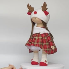 Load and play video in Gallery viewer, Christmas Reindeer Doll Sewing kit
