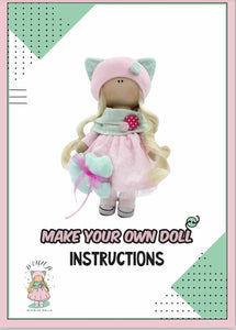 PDF Patterns and Instructions DIY Interior Doll (Kitty)