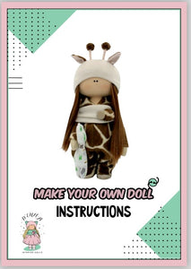 Giraffe Interior Doll PDF Patterns and Sewing Instructions
